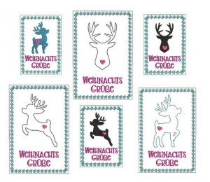 ITH Postkarten - Weihnachts Silhouette